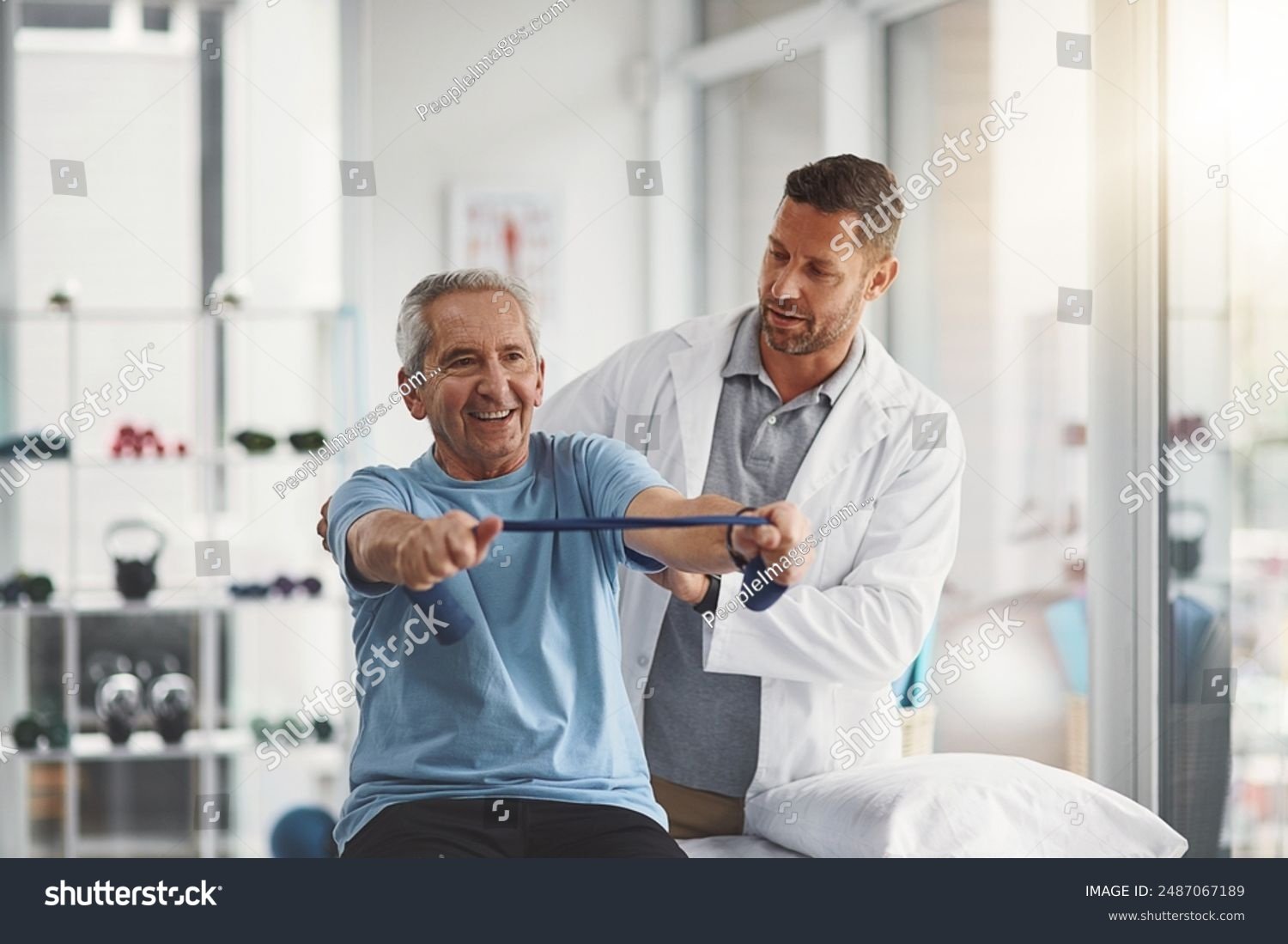 stock-photo-physiotherapist-stretching-band-and-senior-patient-for-consulting-medical-care-and-wellness-2487067189